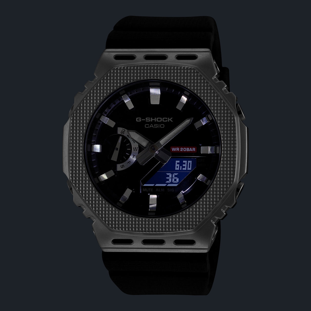 GM-2100 Reloj G-shock para caballero pulsera de caucho
