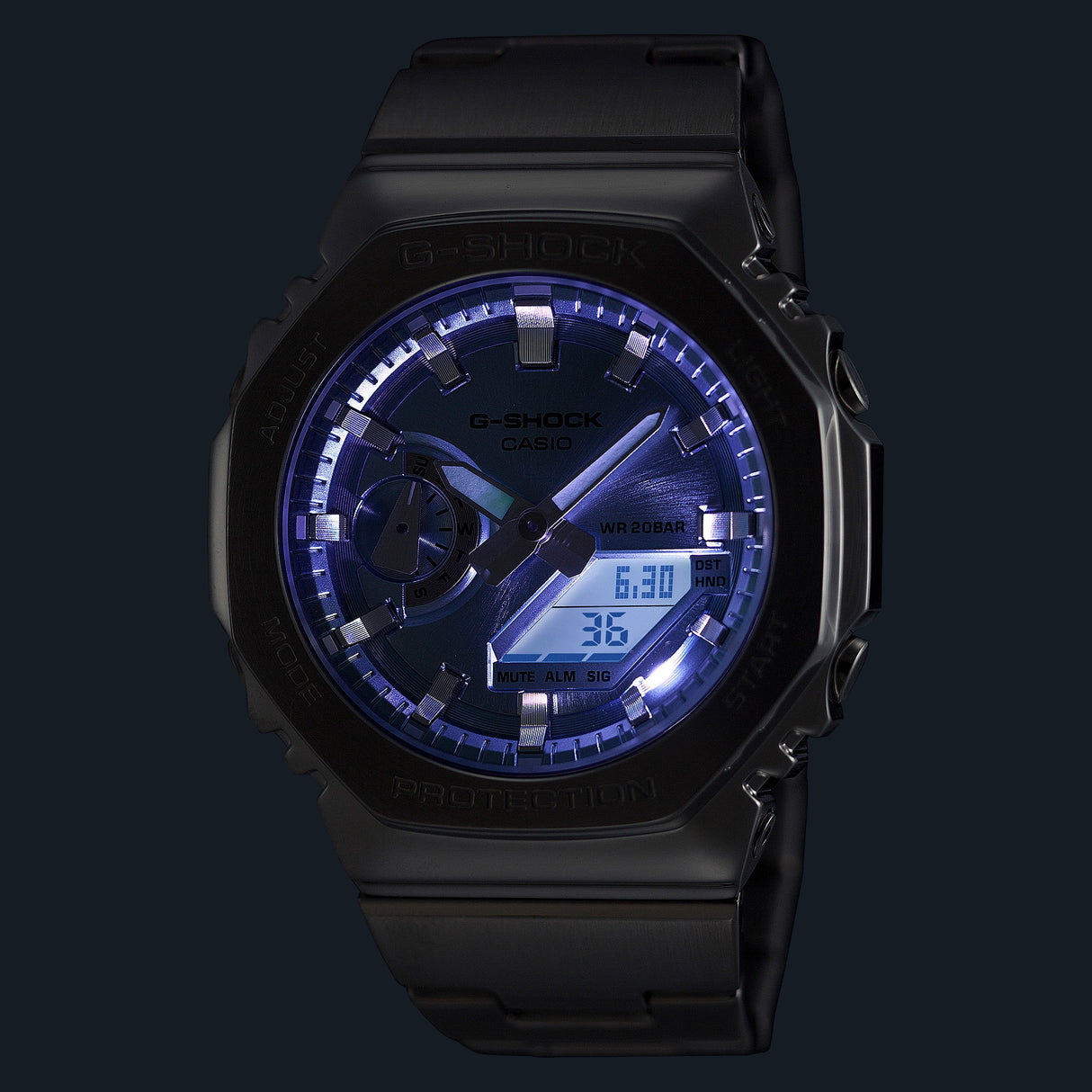 GM-2110D Reloj G-Shock para caballero pulsera de metal