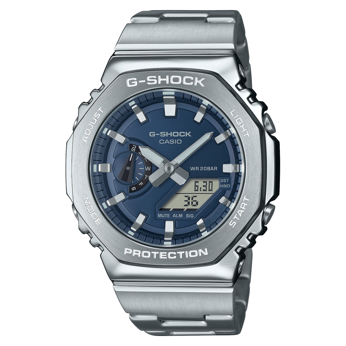 GM-2110D Reloj G-Shock para caballero pulsera de metal