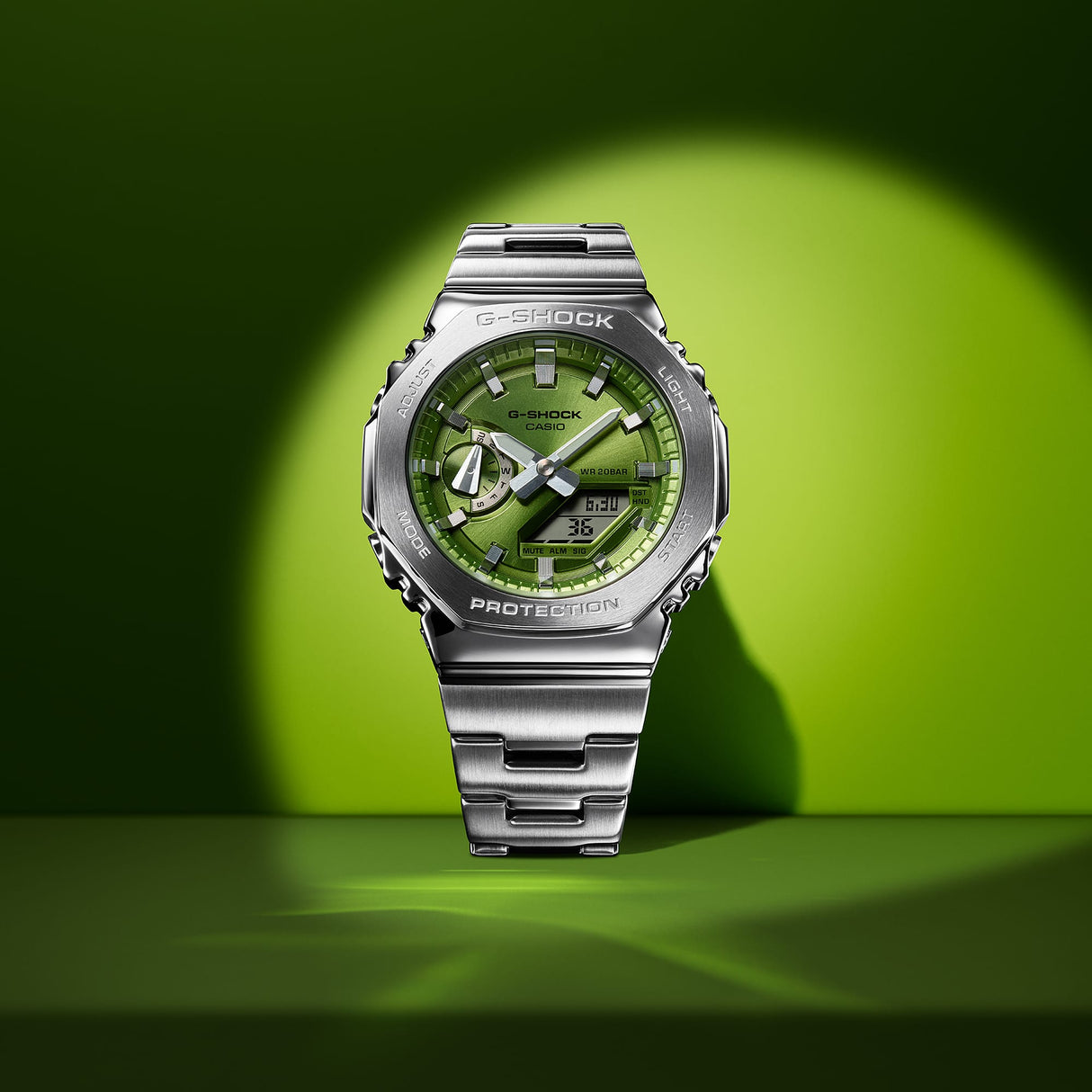 GM-2110D Reloj G-Shock para caballero pulsera de metal