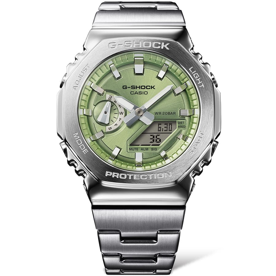GM-2110D Reloj G-Shock para caballero pulsera de metal