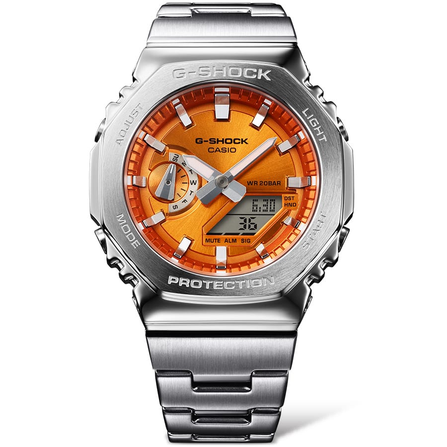 GM-2110D Reloj G-Shock para caballero pulsera de metal