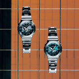 GM-2110D Reloj G-Shock para caballero pulsera de metal