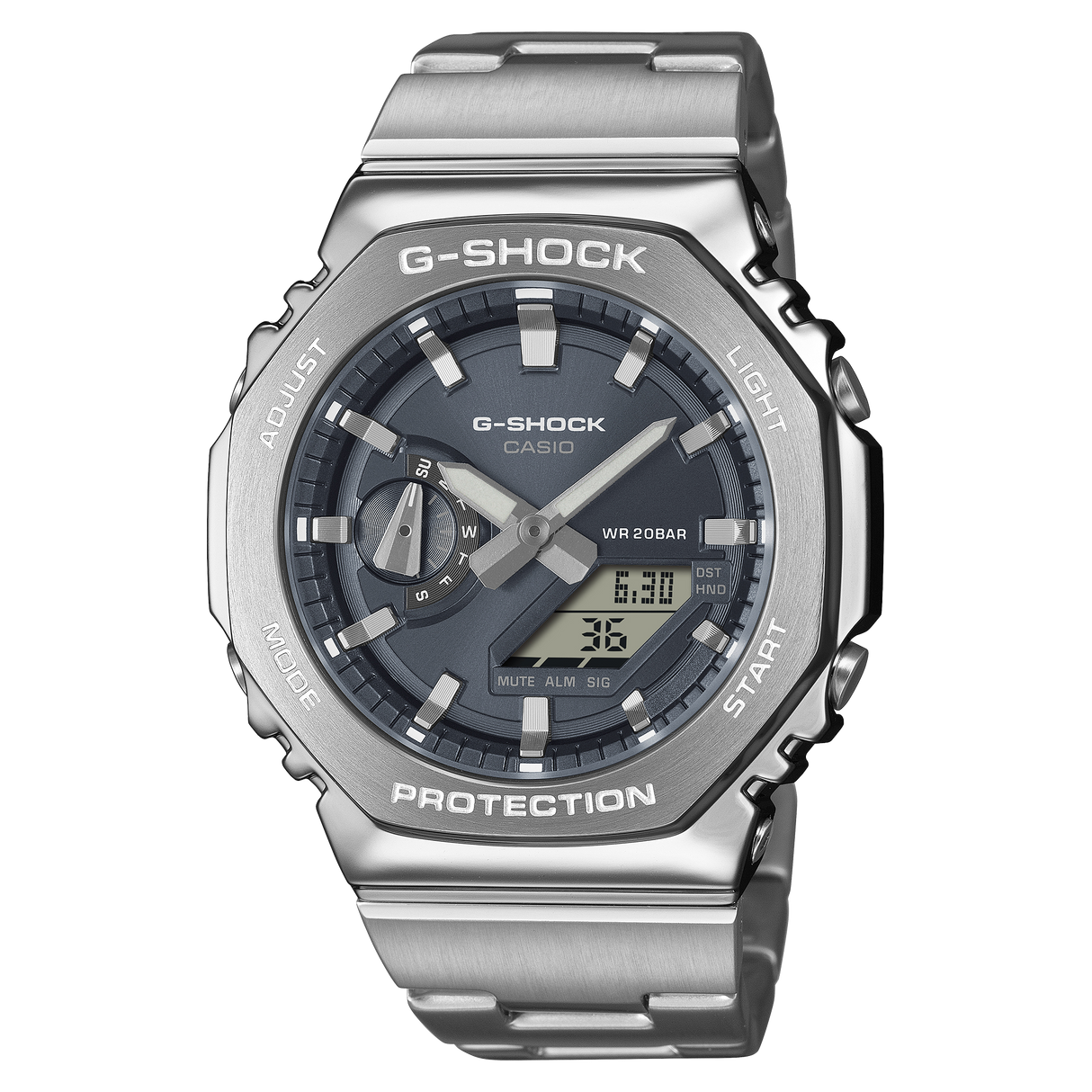 GM-2110D Reloj G-Shock para caballero pulsera de metal