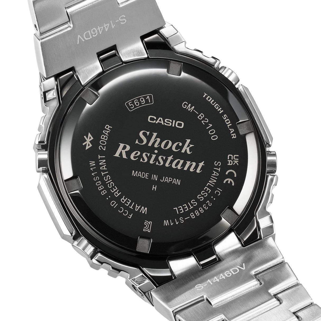 GM-B2100 Reloj G-Shock de hombre correa de metal bluetooth