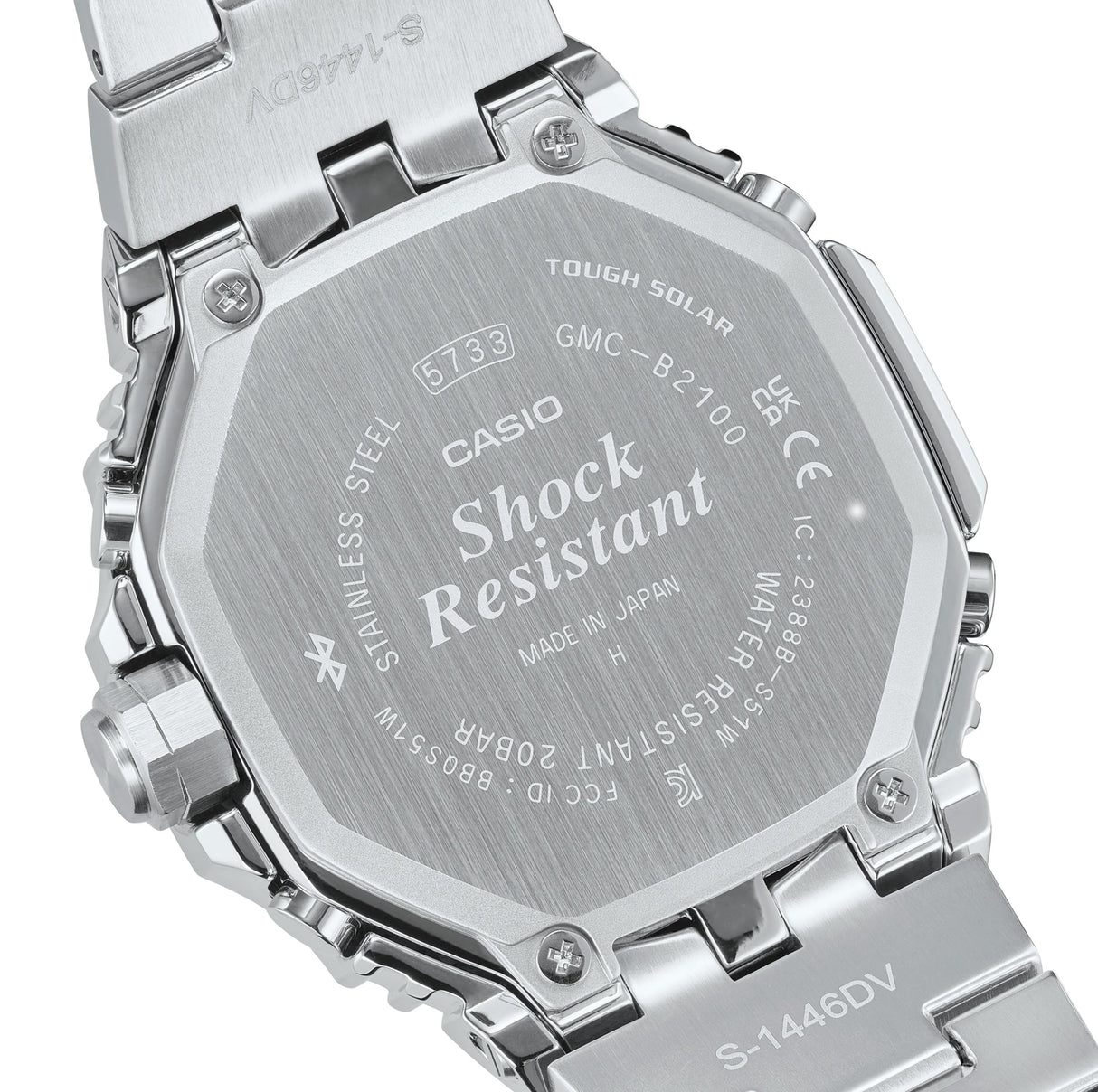 GMC-B2100 Reloj G-Shock de hombre correa de metal Bluetooth