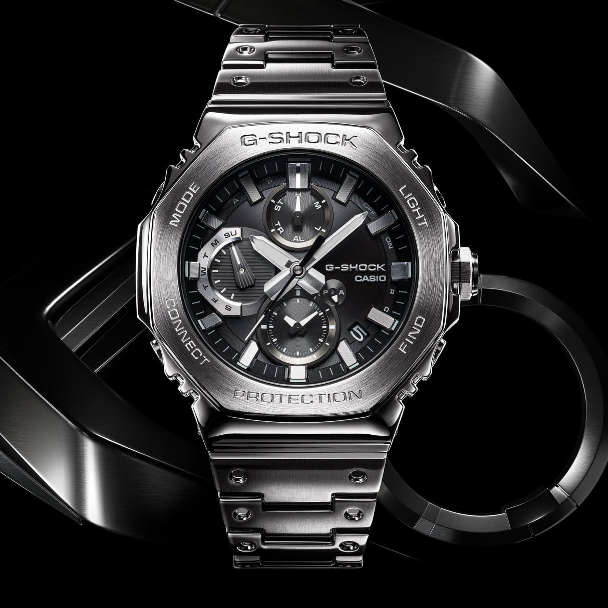 GMC-B2100 Reloj G-Shock de hombre correa de metal Bluetooth