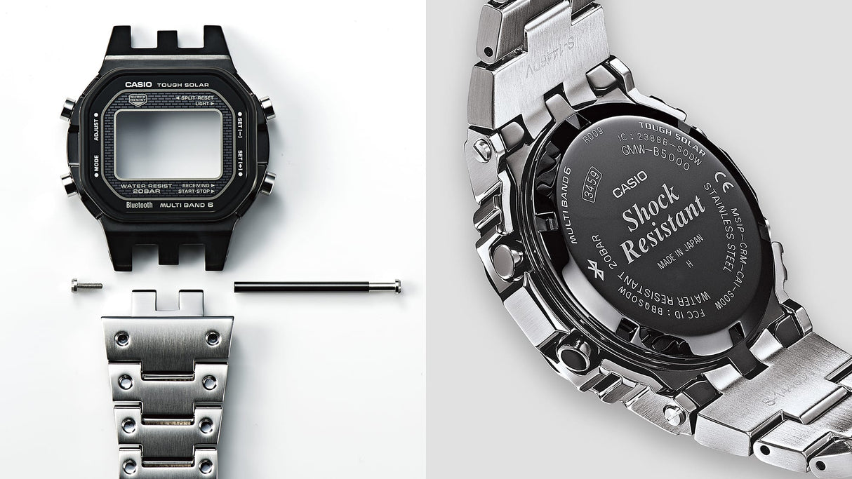 GMW-B5000 Reloj G-Shock de hombre correa de metal bluetooth