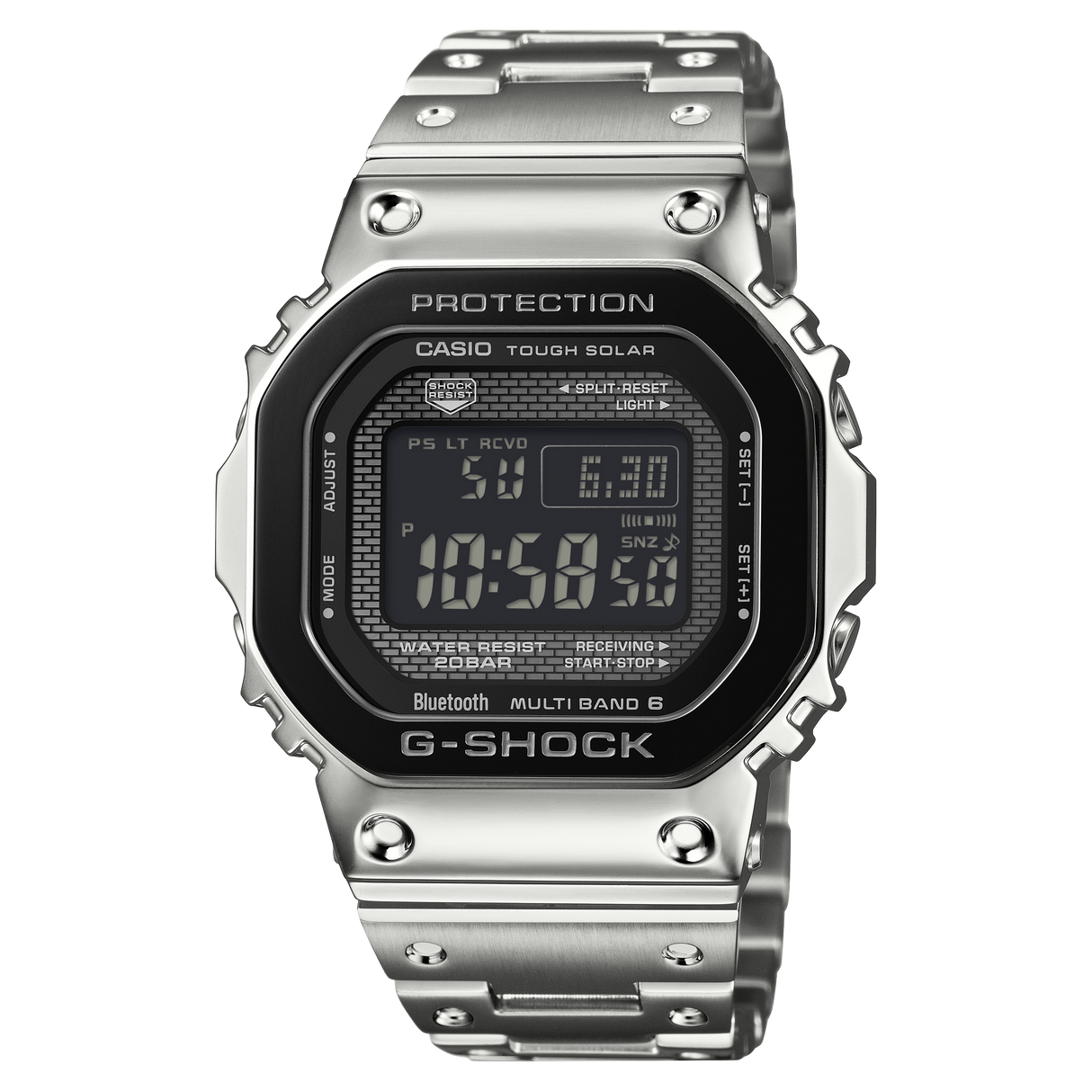 GMW-B5000 Reloj G-Shock de hombre correa de metal bluetooth