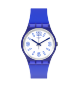 GN268 Reloj Swatch Electric Shark unisex pulsera de caucho