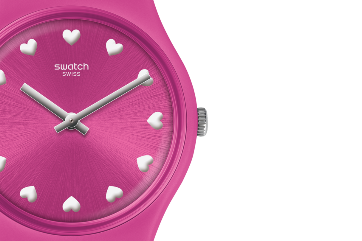 GP160 Reloj Swatch Coeur De Manege de dama banda de silicona 34 mm