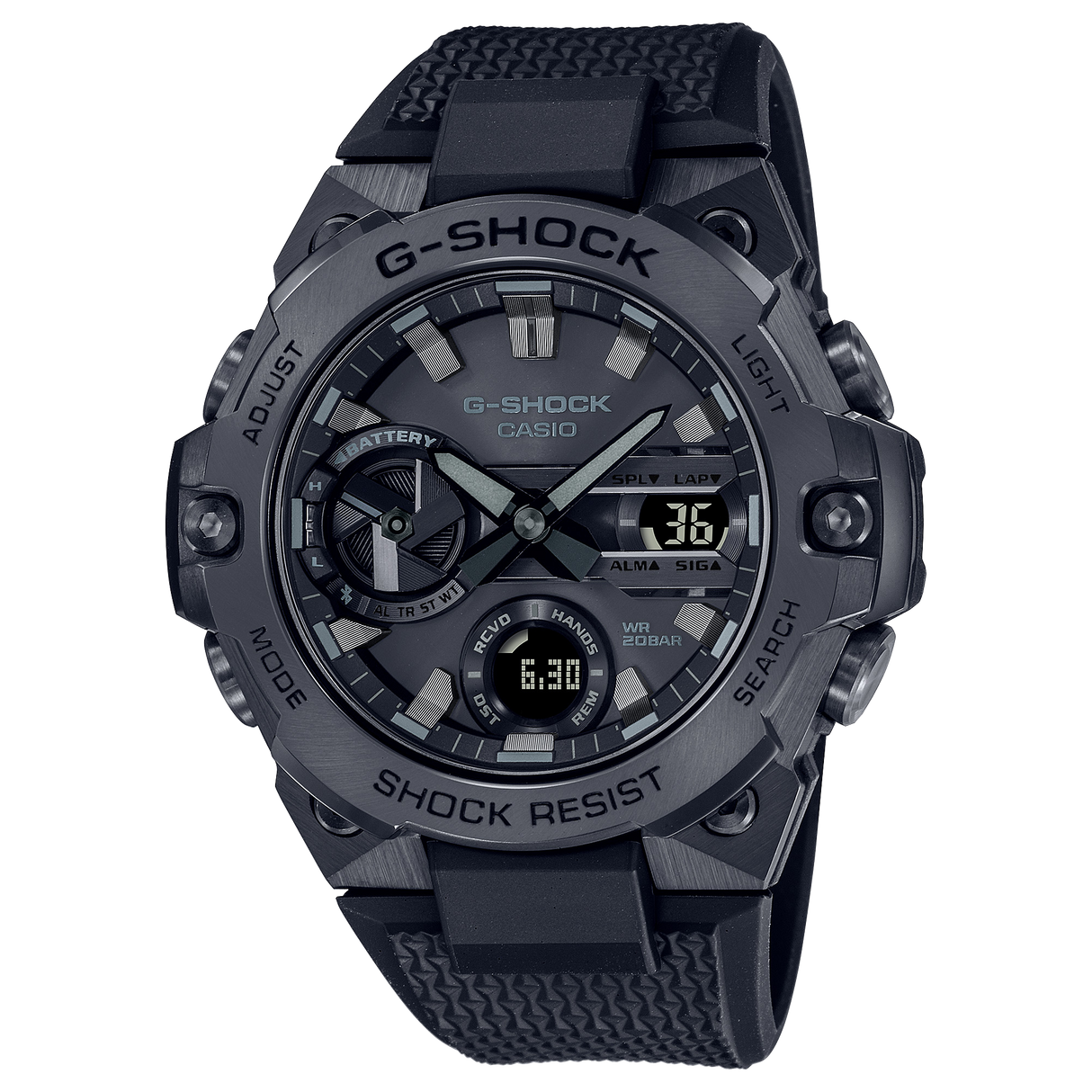 GST-B400 Reloj G-Shock de hombre pulsera de resina doble hora