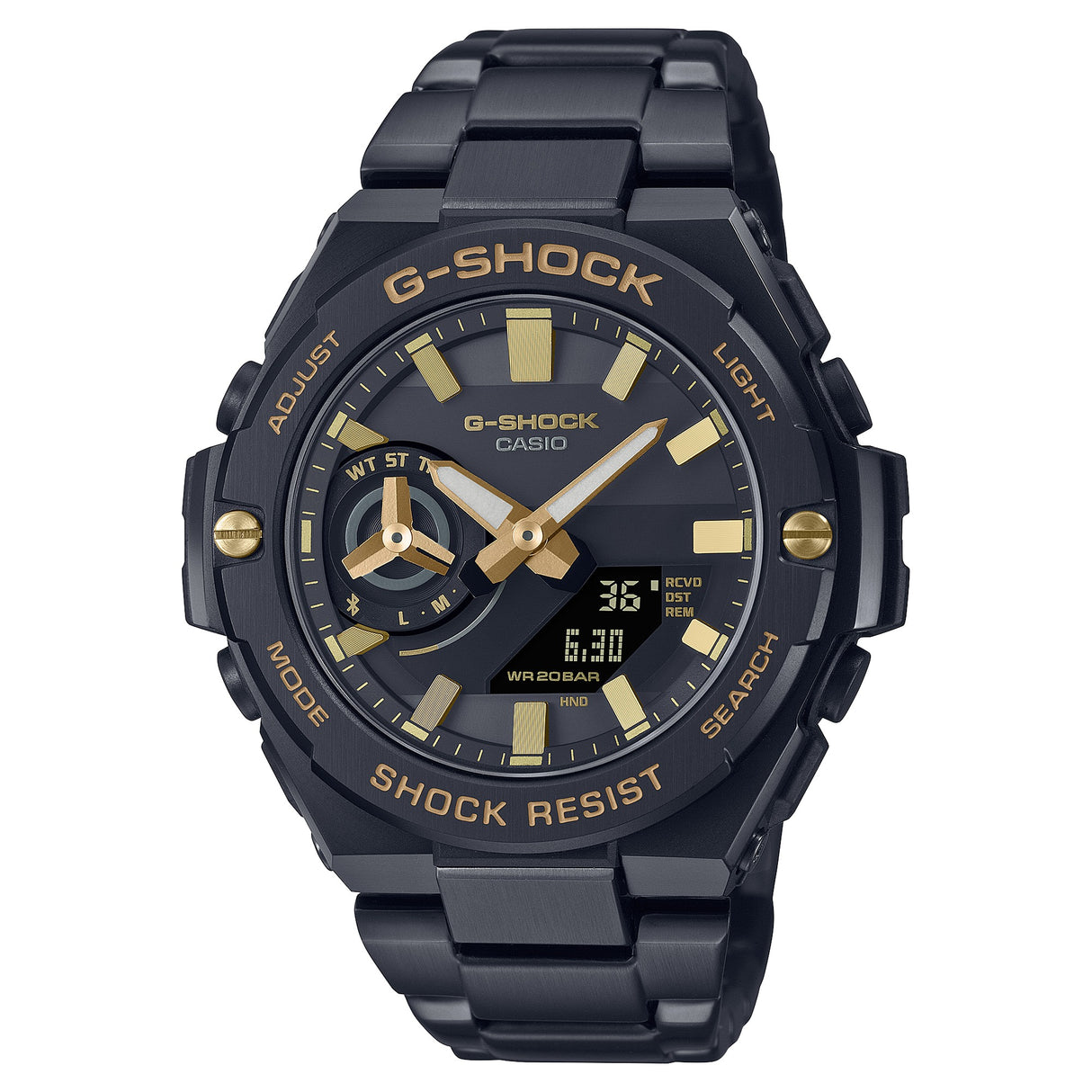 GST-B500 Reloj G-Shock para hombre pulsera de acero inoxidable