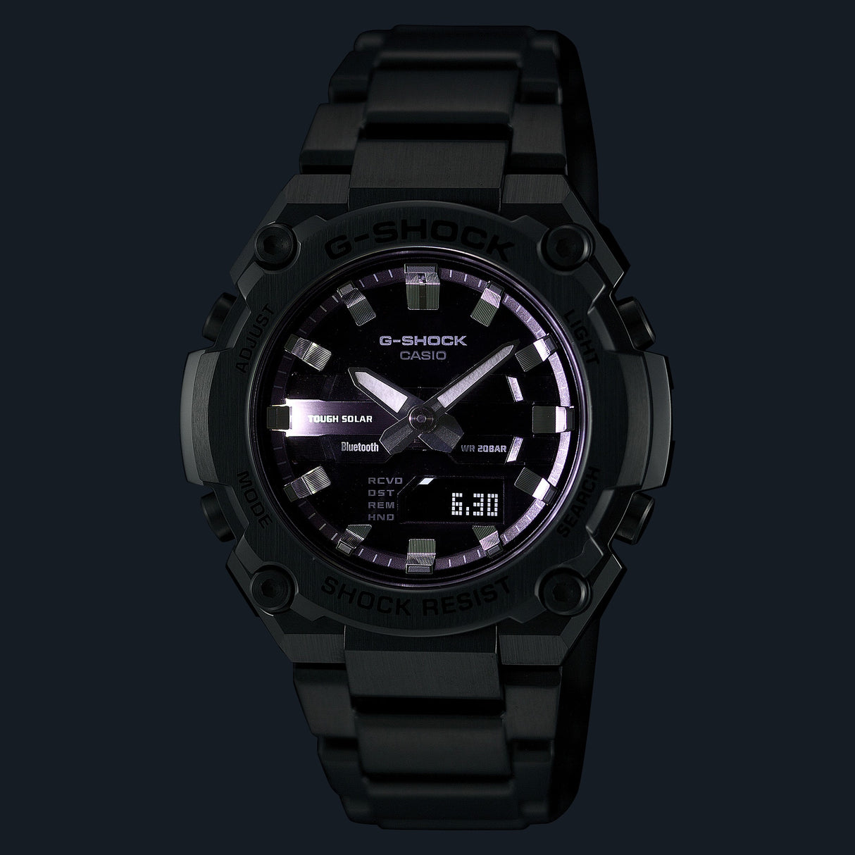 GST-B600D-1A Reloj G-Shock de caballero correa de acero inoxidable