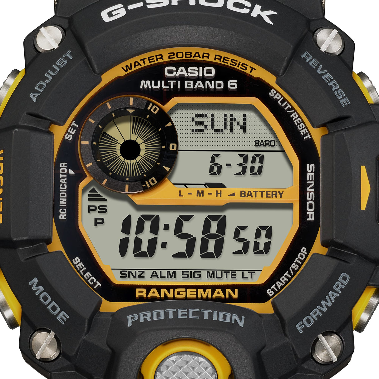 GW-9400Y Reloj G-Shock para hombre pulsera de caucho