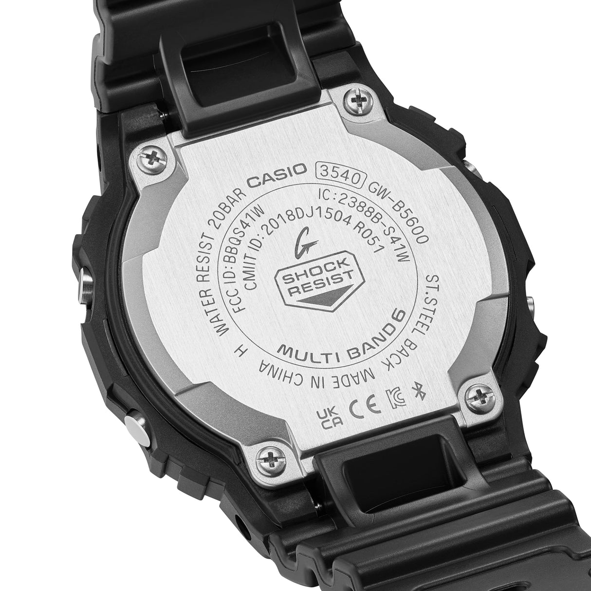 GW-B5600 Reloj G-Shock Pulsera de Caucho para Hombre Digital