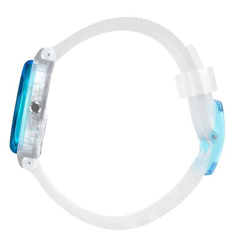 GW215 Reloj Swatch Retro Bianco unisex banda de silicona