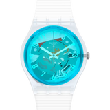 GW215 Reloj Swatch Retro Bianco unisex banda de silicona