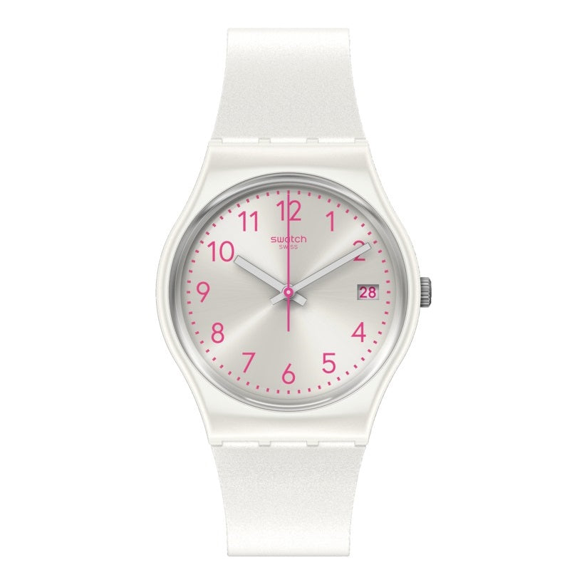 GW411 Reloj Swatch Análogo para Mujer pulsera de Caucho