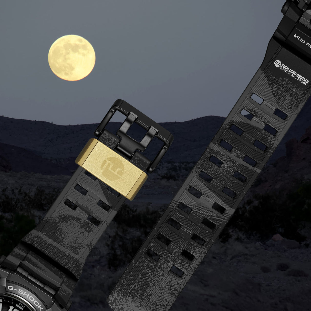 GWG-B1000TLC-1A Reloj G-Shock Master of G de hombre correa de caucho Land Cruiser Toyota