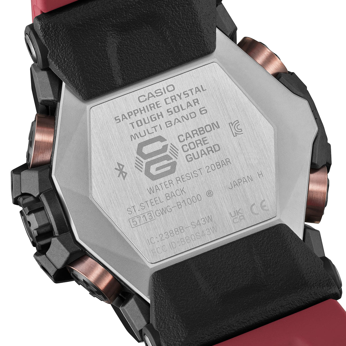 GWG-B1000TLC-1A Reloj G-Shock Master of G de hombre correa de caucho Land Cruiser Toyota