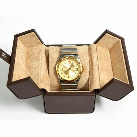 TC-012 Caja de reloj Tancy para viaje de cuero