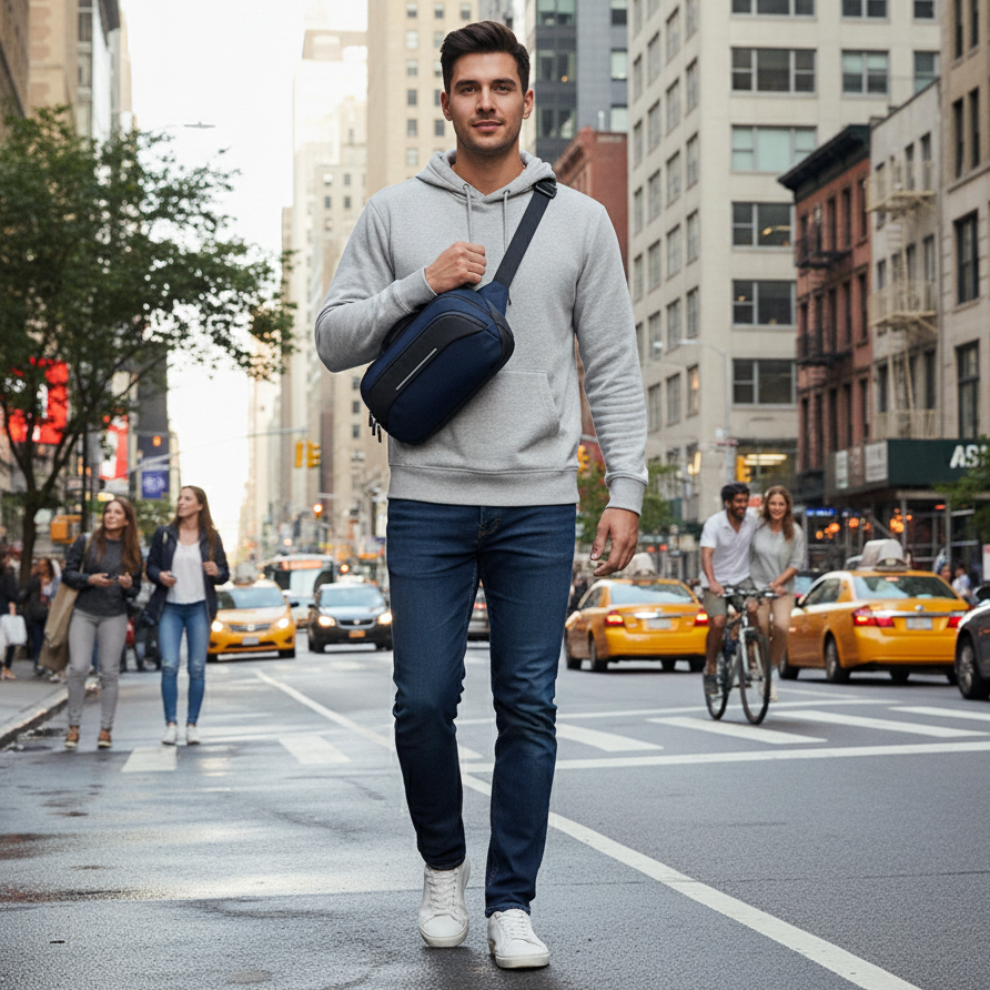 Mariconera Manos Libres Ozuko Unisex Modelo 9551