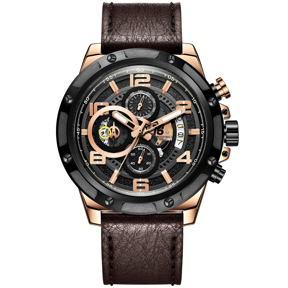 H3706G Reloj T5 para hombre pulsera de Cuero