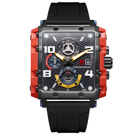 H3886G Reloj T5 para hombre análogo pulsera de caucho