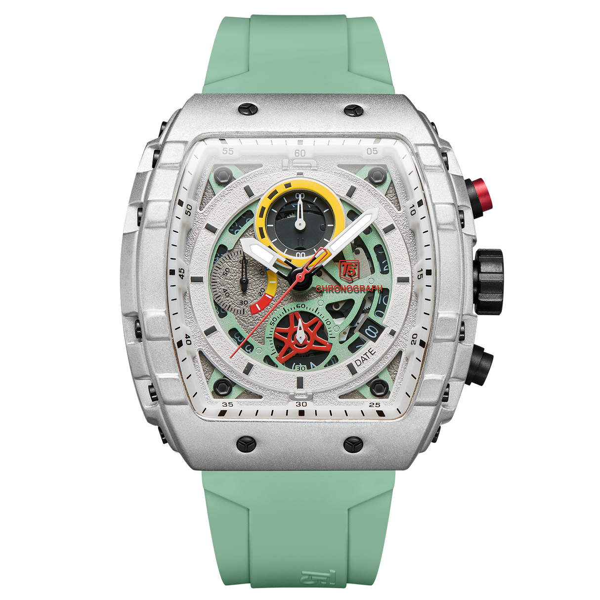 H3905G Reloj T5 para hombre pulsera de caucho