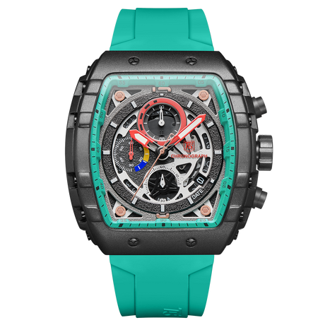 H3905G Reloj T5 para hombre pulsera de caucho