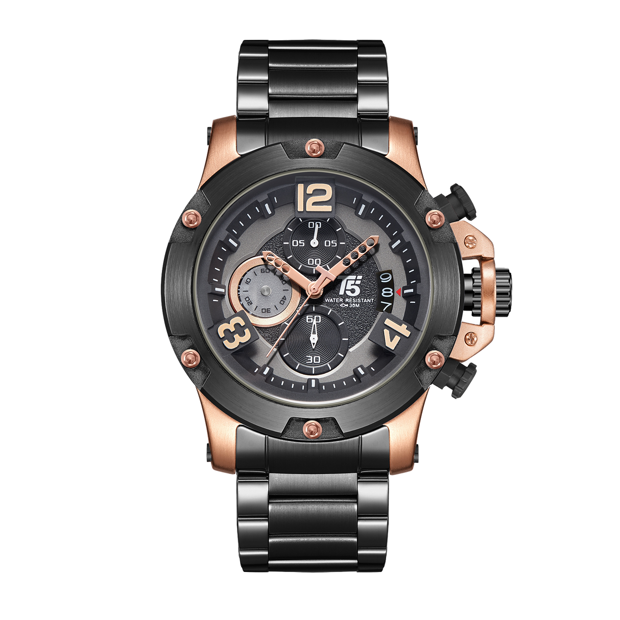 H3927G Reloj T5 para Hombre Análogo Pulsera de Metal