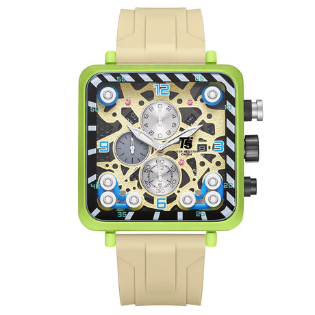 H3945G T5 Reloj para Hombre Pulsera de Caucho Análogo