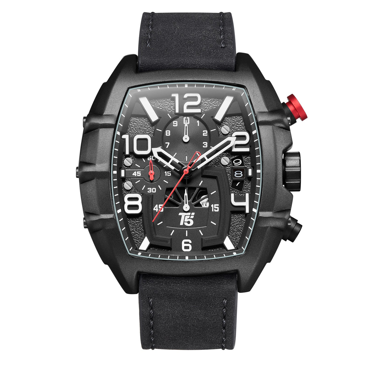 H3953G Reloj T5 para hombre pulsera de cuero