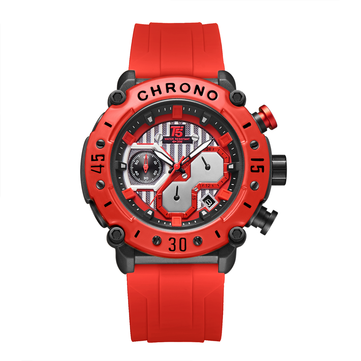 H3983G T5 Reloj para Hombre Pulsera de Caucho Análogo