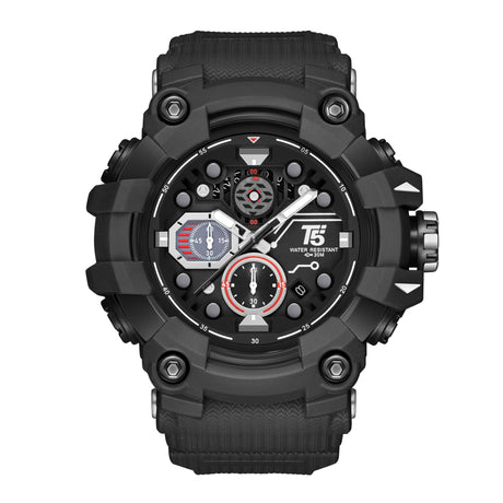 H4011G T5 Reloj para Hombre Pulsera de Caucho Análogo