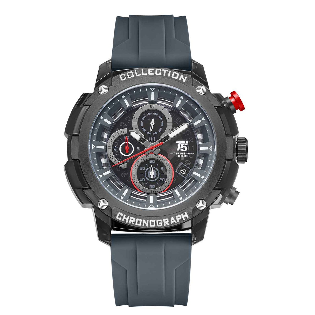 H4015G Reloj T5 para hombre pulsera de resina