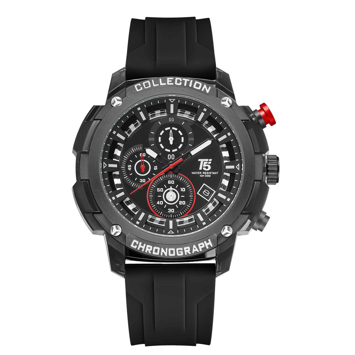 H4015G Reloj T5 para hombre pulsera de resina