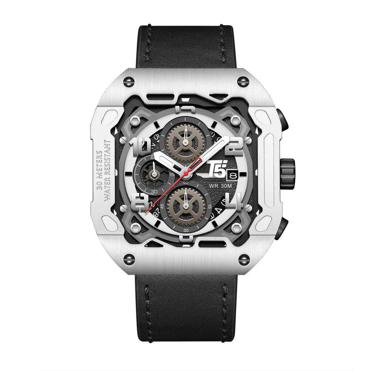 H4029G Reloj T5 para caballero pulsera de piel