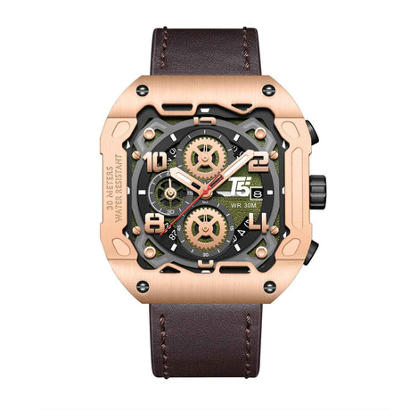 H4029G Reloj T5 para caballero pulsera de piel