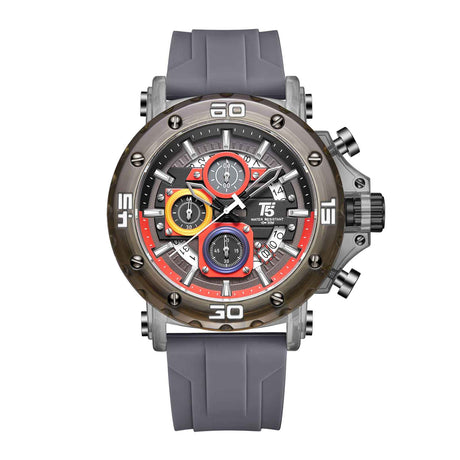 H4043G Reloj T5 para hombre pulsera de caucho