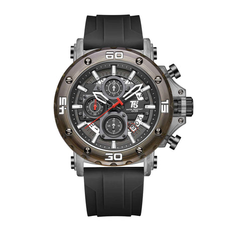 H4043G Reloj T5 para hombre pulsera de caucho