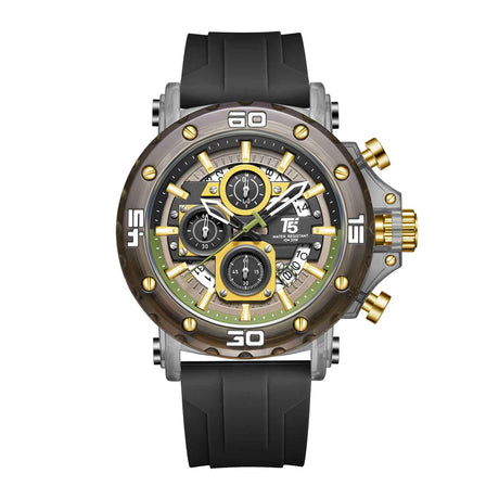 H4043G Reloj T5 para hombre pulsera de caucho