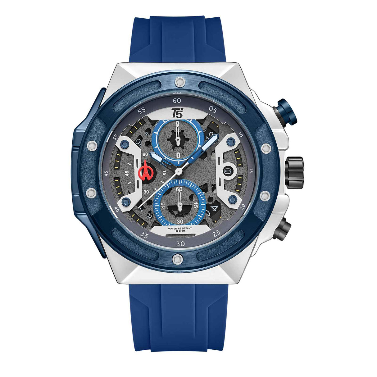 H4046G Reloj T5 para hombre pulsera de caucho