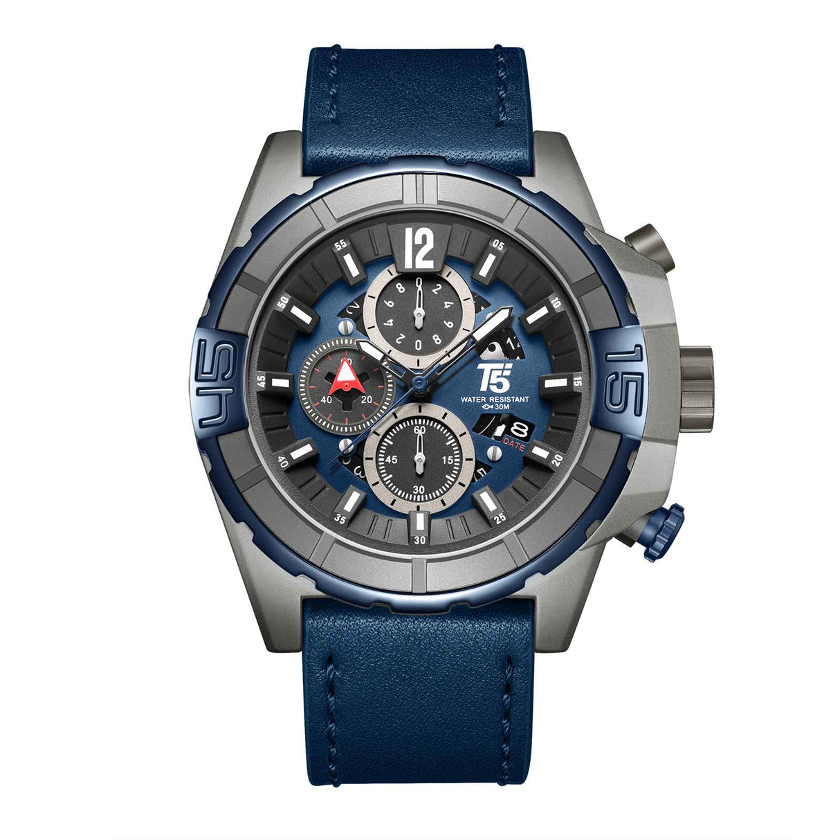 H4047G Reloj T5 para hombre pulsera de cuero