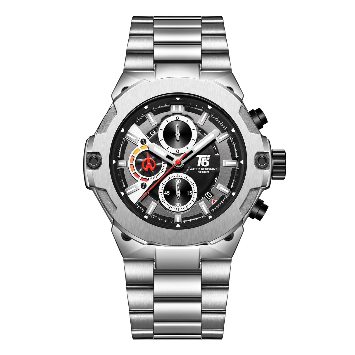 H4088G Reloj T5 para hombre pulsera de Metal