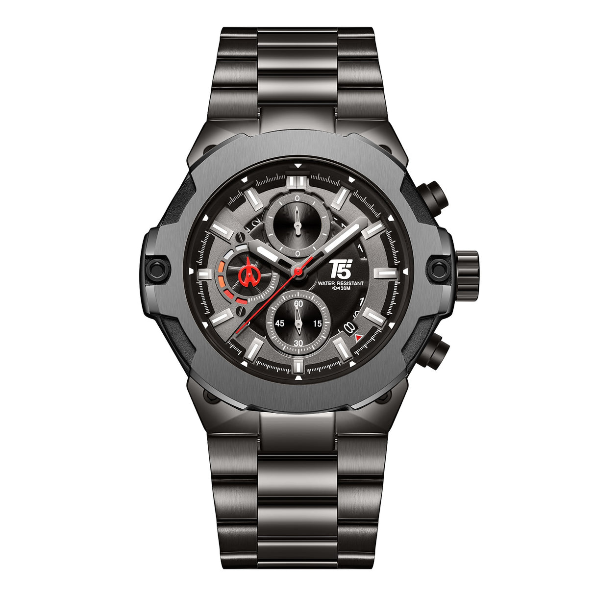 H4088G Reloj T5 para hombre pulsera de Metal