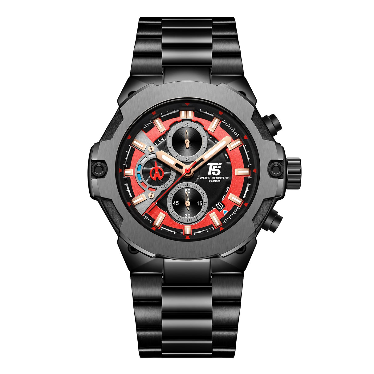 H4088G Reloj T5 para hombre pulsera de Metal