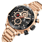 4111 Reloj T5 para hombre pulsera de metal análogo