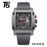 H4163G Reloj T5 para hombre pulsera de caucho